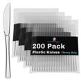 thumbnail image 3 of Exquisite Disposable Knives - 200 Clear Plastic Knives - Clear Party Supplies, 3 of 8