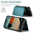thumbnail image 5 of New Case For iPhone Air Cover with Card Holder, Wallet Case for Women Men with RFID Blocking, Durable Leather Kickstand Magnetic Clasp Shockproof for iPhone Air, 5 of 9
