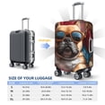 thumbnail image 3 of Salouo French Bulldog In Sunglasses Pattern Travel Dust-proof Suitcase Cover, Softside Suitcase Protector Luggage Cover Protector for 18-32inch ,Not Included Suitcase, 3 of 8