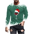 thumbnail image 2 of Blusas y camisas de manga larga y cuello redondo para hombre, camisetas casuales con estampado de moda y cuello redondo, blusas de licra de manga corta para hombre., 2 of 5