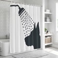 thumbnail image 6 of Dogs Showering Shower Curtain, Waterproof Shower Curtains for Bathroom, Modern Abstract Art Funny Animals Washable Fabric Bathtub Curtain Set Bath Decor with 12 Hooks Stall 36"x72", 6 of 8