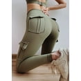 thumbnail image 3 of Workout Leggings with High Waist, Buttery Soft No See-Through Sports Jogging Pants Breathable Quick Dry Pants, 3 of 6