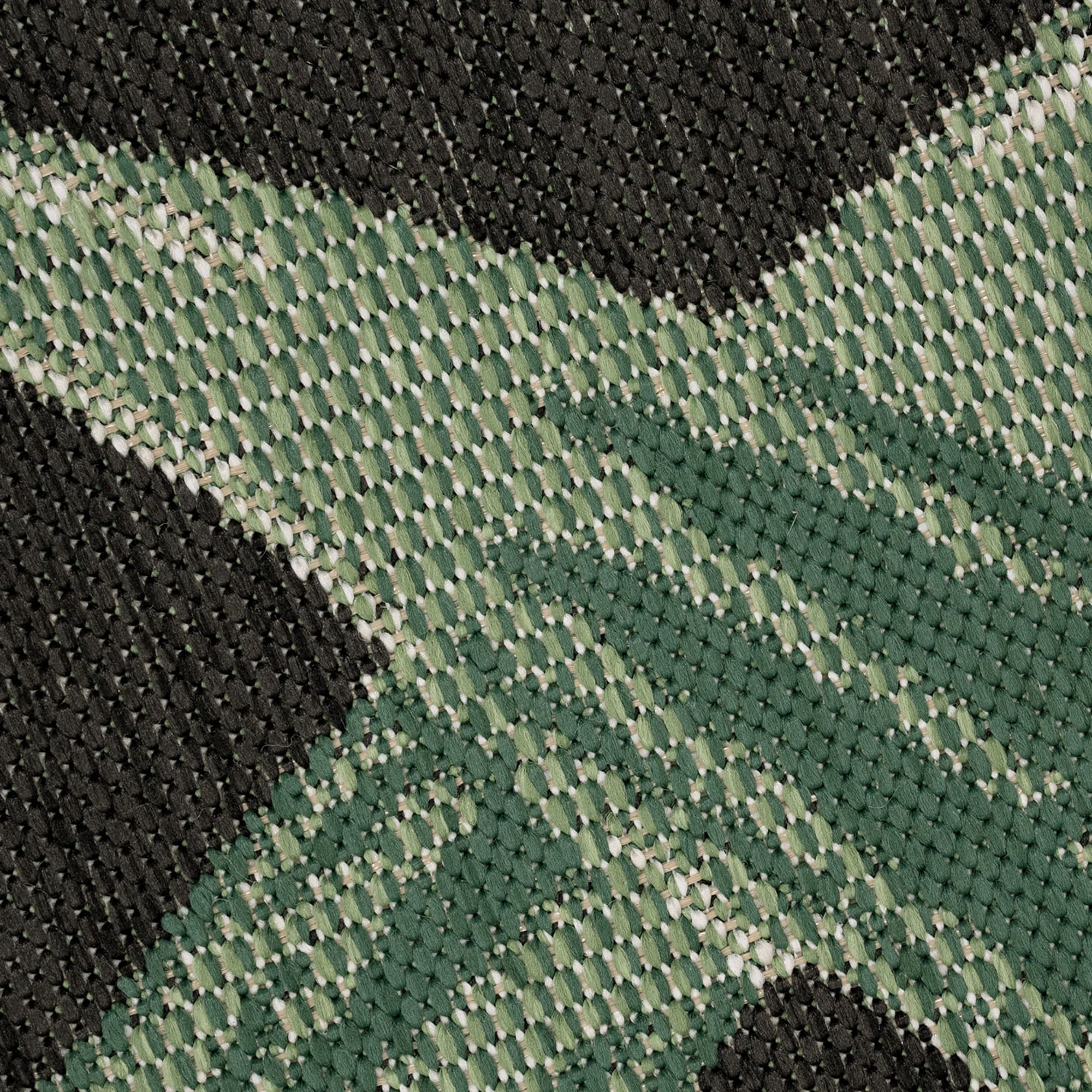 Paco Home In- & Outdoor Rug with with Jungle Design in Green Black - 6'7" x 9'6" (6'x9')