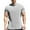 Light Gray, variant on Fashion Top for Men - Men's Short Sleeve Half Zip Athletic Top Stretchable Gym Workout Tee Comfort Fit Activewear Casual Sportswear for Training T-shirt,Black,3XL