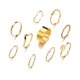 thumbnail image 1 of Anillos abiertos de aleación, conjunto de 10 piezas, anillos de perlas con personalidad, anillo de corazón de amor Sailing Electrónica, 1 of 5