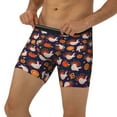 thumbnail image 3 of Rateoe Turkey And Thanksgiving Print Men’s Underwear Boxer Briefs Soft Comfortable Underwear Boxer Briefs, Long Leg Briefs,Anti-chafing Boxer Briefs, 3 of 7