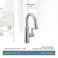 thumbnail image 2 of Moen 6260 Belfield One-Handle Pulldown Bar Faucet with Power Clean Featuring Reflex, Chrome, 2 of 6