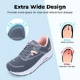 thumbnail image 3 of Artlea Wide Toe Box Shoes Women Walking Shoes with Arch Support Plantar Fasciitis Orthotic Sneakers for Foot Pain Relief and Long Standing, Size 8.5, 3 of 7