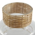 thumbnail image 4 of DecMode 12", 10"H Handmade Rattan Wrapped Glass Vase, Set of 2, 4 of 9