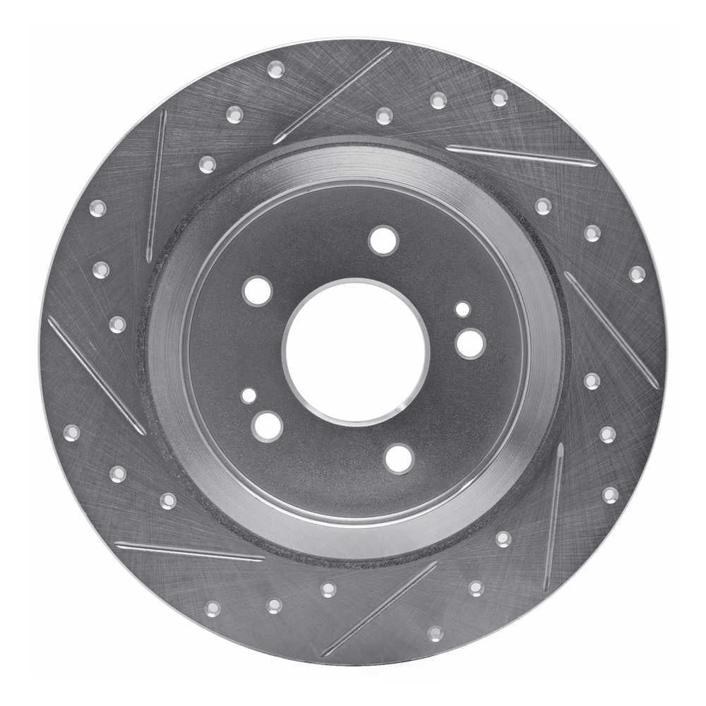 Dynamic Friction Company 631-03060R DFC Brake Rotor - Drilled And Slotted - Silver