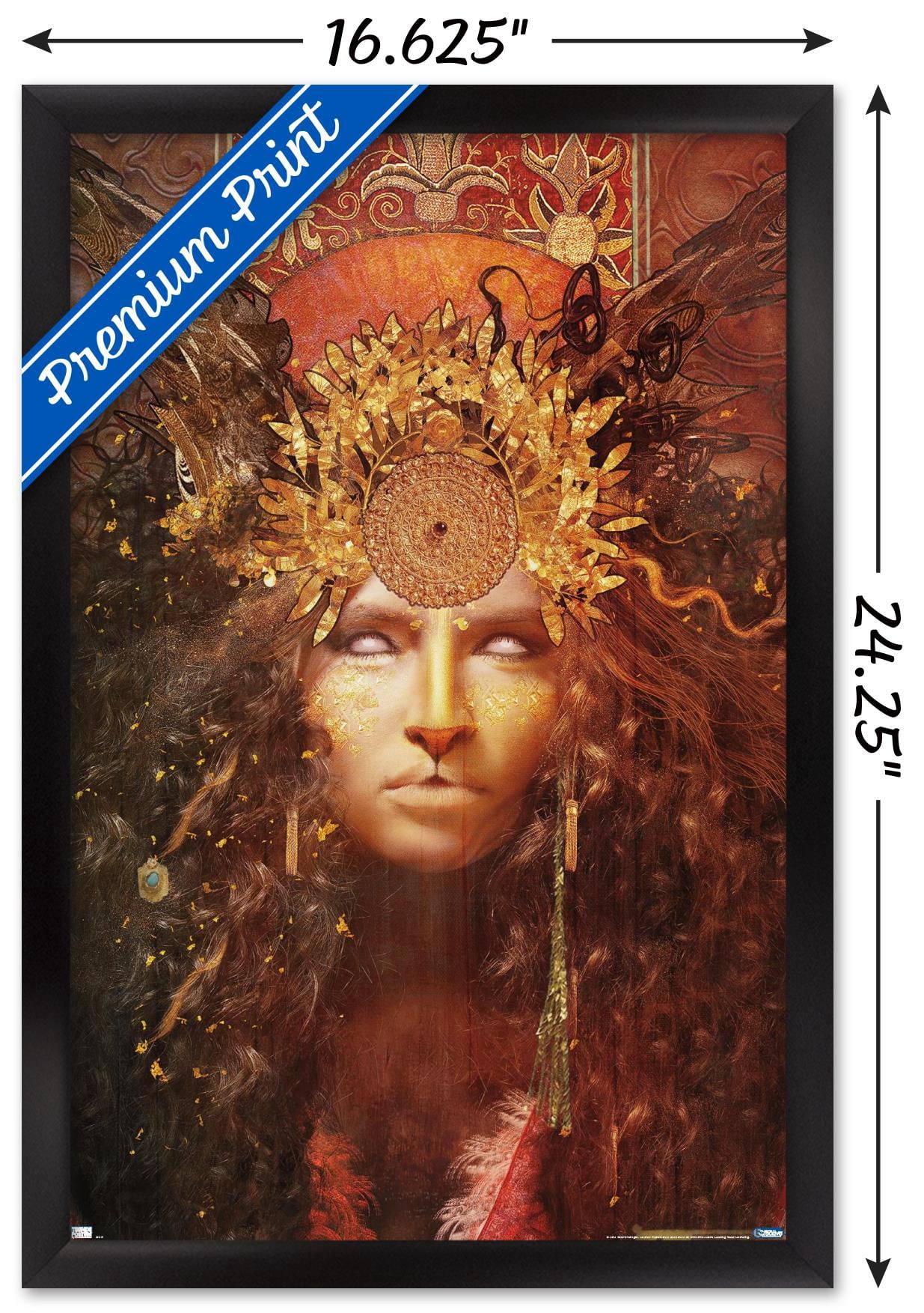 Jena DellaGrottaglia: Cosmic Zodiac - Leo Wall Poster, 14.725" x 22.375" Framed