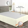 thumbnail image 2 of Ivory Magic Bed Skirt Three - Quarter Size - 9 Inch Drop Pleated Split Corners Bedskirts -Microfiber Box Pleated Bedskirts -Never Lift Your Mattress Wrap Around Bed Skirt - Classic Style Bed Skirt, 2 of 7