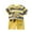 Yellow1, variant on Xmyrz Toddler Girls Pajama Sets Casual Regular Bed Gown Crewneck Fresh Comfy Cartoon Pj Set Sleepwear Outfit