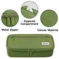 thumbnail image 2 of WEMATE Large Pencil Case with Zipper, Big Capacity, Canvas Pencil Case, Pencil Bag for Student,Green, 2 of 6