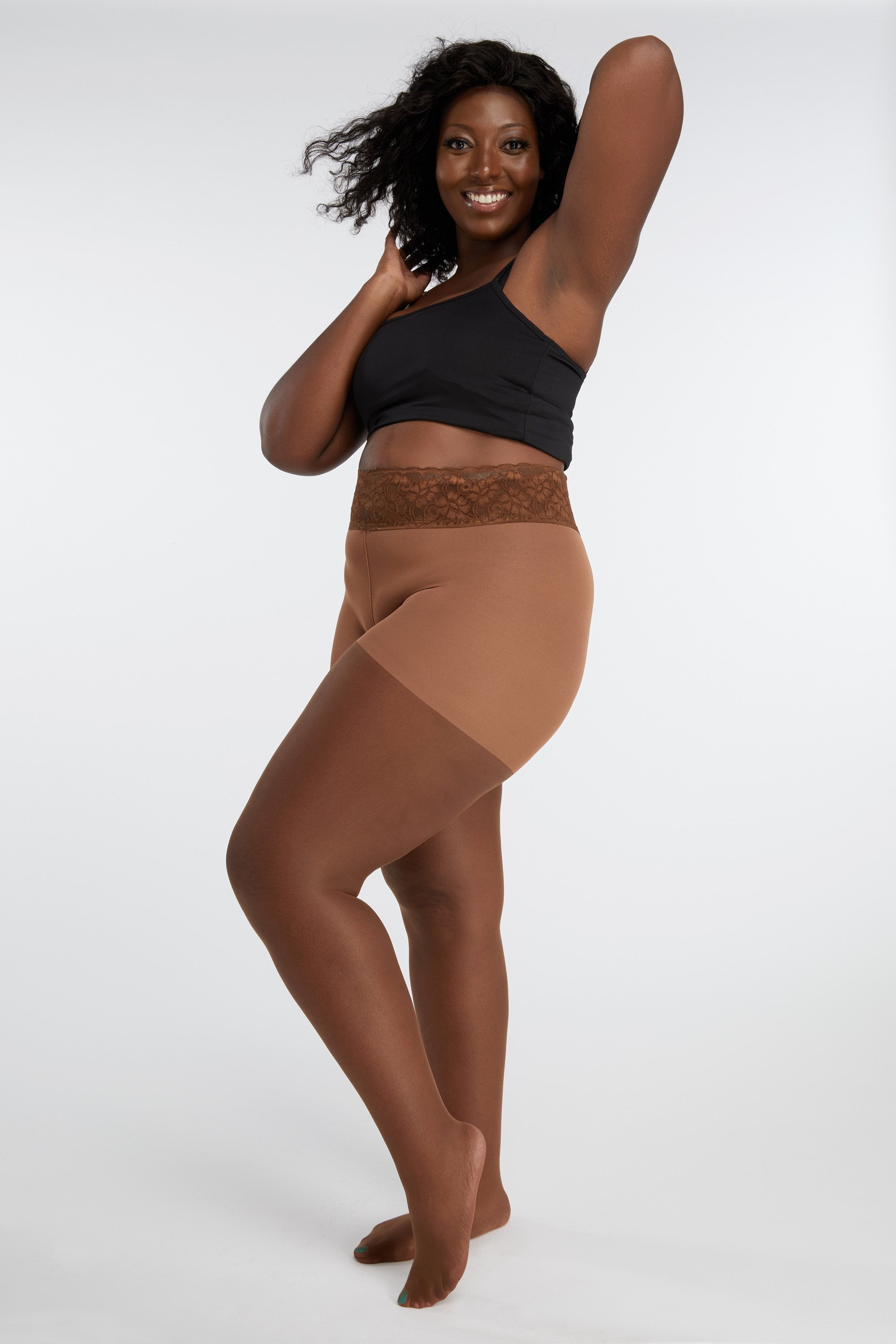 Hipstik Sheer Pantyhose, Coffee Nude 