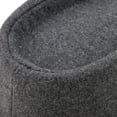 thumbnail image 4 of Fedora Hat Winter Manhattan Structured Wool Gangster Jazz Panama Hat Gray, 4 of 8