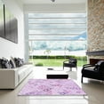 thumbnail image 7 of Ahgly Company Machine Washable Indoor Square Transitional Orchid Purple Area Rugs, 8' Square, 7 of 7