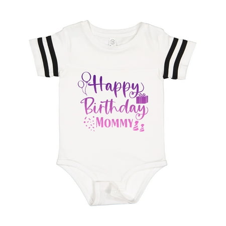 

Inktastic Purple Happy Birthday Mommy Gift Baby Boy or Baby Girl Bodysuit