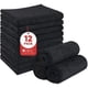 thumbnail image 1 of wonima11 Black Salon Towels Extra Large, Pack of 12(Not Bleach Proof, 18 x 30 Inches) Super Soft Gym Towels and Absorbent Microfiber Towel for Salon, Hand, Gym, Bath, Spa and Home Hair Care, 1 of 1