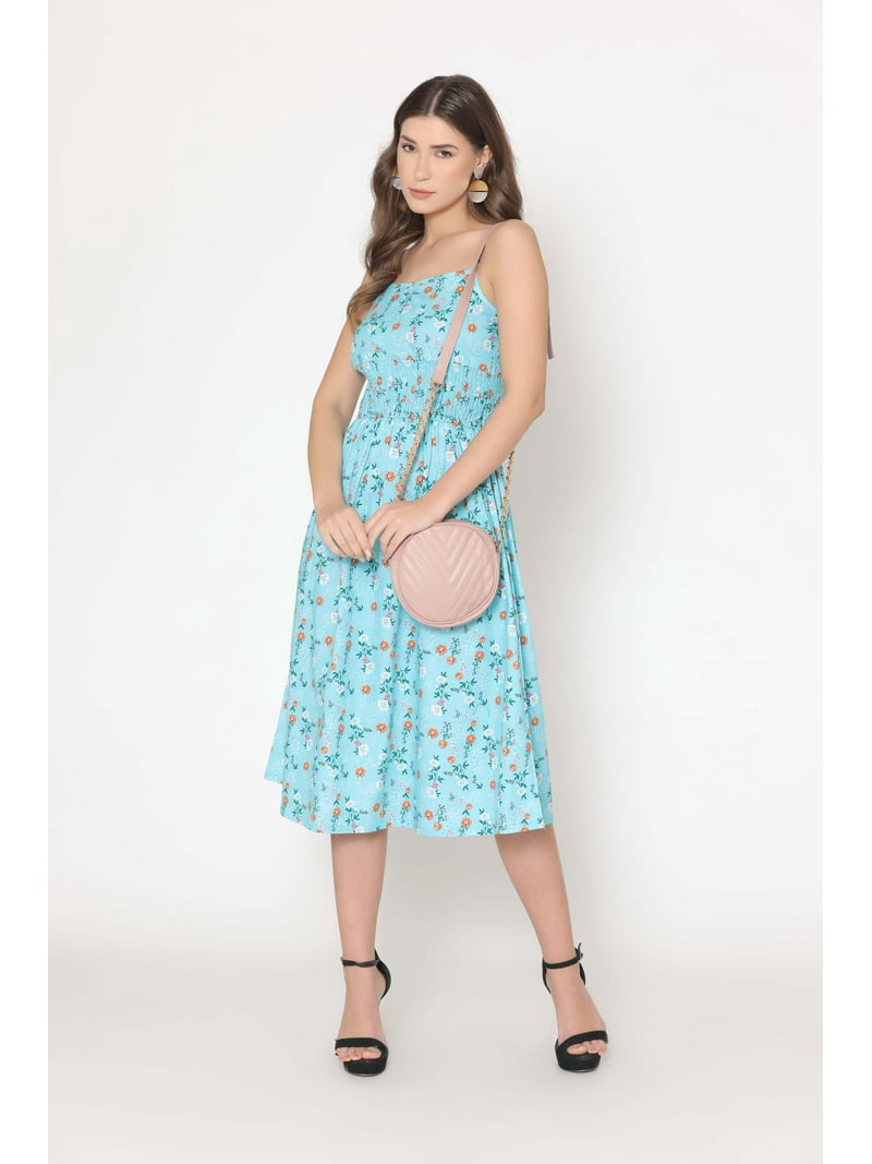 dressberry women floral embroidered fit and flare midi dress reviews Lily Amore Print Zip Up Fit and Flare Midi Dress - Lily Amore