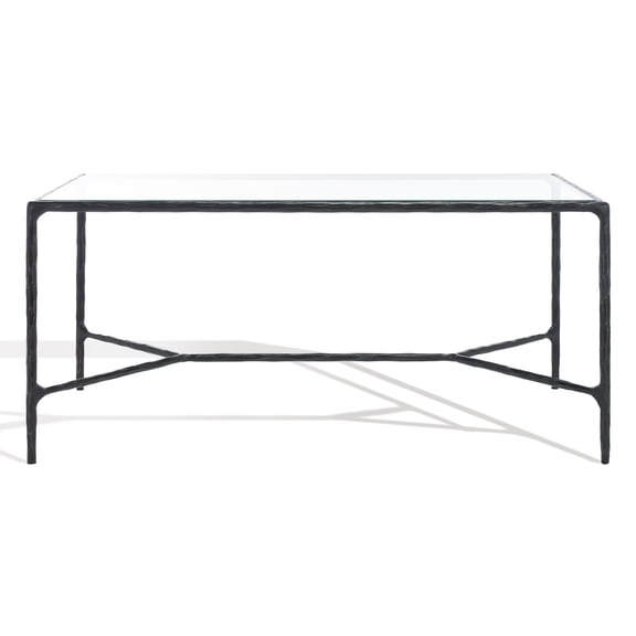 SAFAVIEH Couture Jessa Contemporary Metal Coffee Table, Black