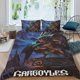 thumbnail image 2 of Gárgolas Conjunto de sábanas temático, trío de piezas, cómodo y amigable con la piel, diseño único, regalo de decoración para el hogar para familiares, amigos y fans,173cm *218cm, 2 of 6