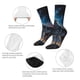 thumbnail image 4 of Balery Lonely Night Sky Wolf Calcetas Largas con Estampado para Hombre y Mujer – Suaves y Transpirables, Talla Única (US 5-11), 4 of 6