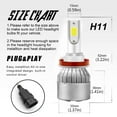thumbnail image 3 of BMZONCC For Toyota Highlander 2014-2019 High/Low Beam LED Headlight Fog Light Bulbs Kit, 3 of 9
