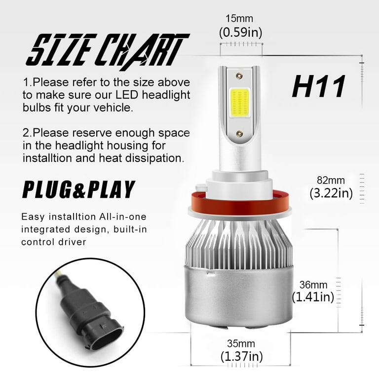 For Mazda 3 2014 2015 2016 2017 LED Headlight Bulbs 9005 H11 High