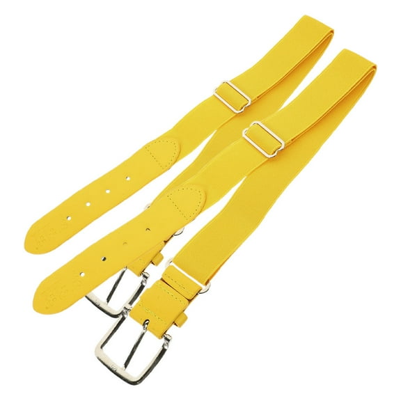 Raindrops Yellow Adjustable Faux Baseball Belt for Sports, 2-Pack and Stylish