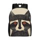 thumbnail image 1 of Balery Retro Raccoon Graphic Print Mochila - Mochila Estilosa y Duradera para Laptop de 15 Pulgadas con Tela Oxford Impermeable, 1 of 8