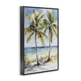 thumbnail image 2 of Stupell Industries Coastal Sandy Palms Duo Ocean View Black Framed Giclee Art, 20 x 30, by Petals Prints Design, 2 of 8