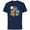 Navy, variant on Ice Age Manfred Diego Sid and Scrat Cutout Mountains - Short Sleeve Cotton T-Shirt for Adults - Customized-Athletic Heather