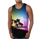 thumbnail image 1 of Tanques para Hombre de Verano Solto Chaleco Impresión Deportivo Cuello Redondo sin Mangas, Top de Verano Casual para Hombres, 1 of 4