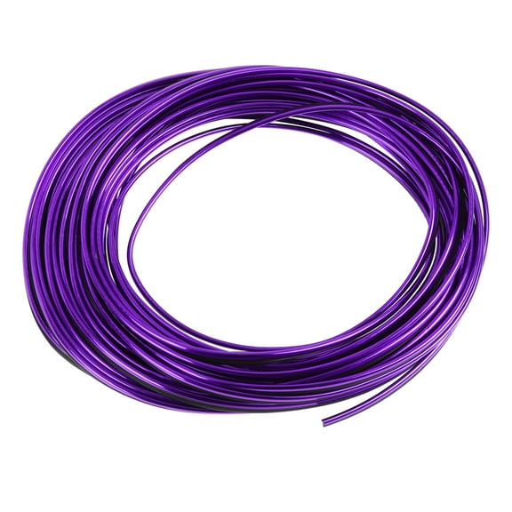 10m 32.8ft Chrome Purple Interior Gap Door Edge  Trim Strip Line for Car Auto