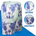 thumbnail image 4 of North 15 Boys Microfiber Tie Dye Print Swim Trunk with Cargo Pockets-7155B-Blu-Ryl-18, 4 of 6