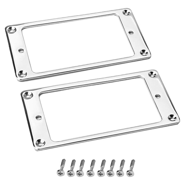 2 Piezas de Montaje de para Accesorio de Guitarra Eléctrica Cromo Gloria Anillo de montaje de recogida de guitarra