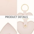 thumbnail image 5 of 2PCS PU Leather Heart Keychain Key Ring Organizer Cute Women Heart Shaped Pendants Keychain Holder with Keyring for Valentine Gift Bag Charm Key Fob Car Accessories (Pink), 5 of 8