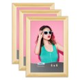 thumbnail image 1 of Icona Bay 4x6 Natural Wood Picture Frames, 3 Pack, Pizzazz Tabletop Frames, 1 of 7