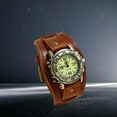 thumbnail image 4 of Reloj de pulsera 2 uds jinwen correa de cuero estilo Punk Vintage, 4 of 8