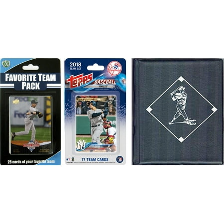 MLB New York Yankees Licensed 2018 Topps® Team Set and Favorite Player Trading Cards Plus Storage