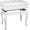White, variant on 5 Core Piano Bench Wooden Height Adjustable Stool Heavy Duty Keyboard Seat with Storage WHITE