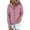 Light Pink, variant on Women's Button Down Drawstring Hooded Cardigan, Long Sleeve Loose Fit Pocket Sweater, Soft Polyester Casual Cover Up for Fall Winter Spring Daily Wear and Seasonal Comfort Beige L