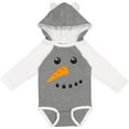 thumbnail image 3 of Inktastic Snowman Face Boys or Girls Long Sleeve Baby Bodysuit, 3 of 5