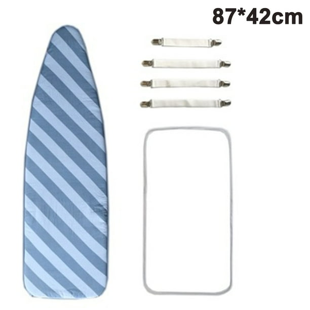 Funda y almohadilla para tabla de planchar resistentes a quemaduras Funda para tabla de planchar resistente a quemaduras y manchas con bordes elásticos y almohadilla MFZFUKR 2035349-3