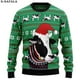 thumbnail image 3 of Suéteres de punto navideños con diseño divertido de vaca lechera, divertidos regalos de Navidad y Halloween, jerséis para parejas, fiestas, unisex, informales, 1, 3 of 4