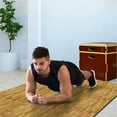 thumbnail image 4 of Yes4All 12 pcs Interlocking Exercise Foam Mats, Cover 12 Sqft, 7/16" Thick - Oak Wood Color, 4 of 7