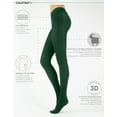 thumbnail image 2 of CALZITALY Wool Tights for Winter Pantyhose for Women Control Top - Tights for Women - Women's Tights - 150 DEN Sheer Tights (XL, Emerald Green), 2 of 5