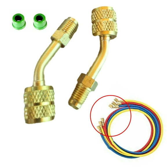 Adapter For Split HVAC System 5/16 inch Female Quick Couplers 1/4 inch Male Flare Port Installer Tool Car Repair Tool Kit