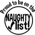 thumbnail image 1 of Proud To Be On The Naughty List Check Coal Funny Wall Decals for Walls Peel and Stick wall art murals Black Small 8 Inch, 1 of 2